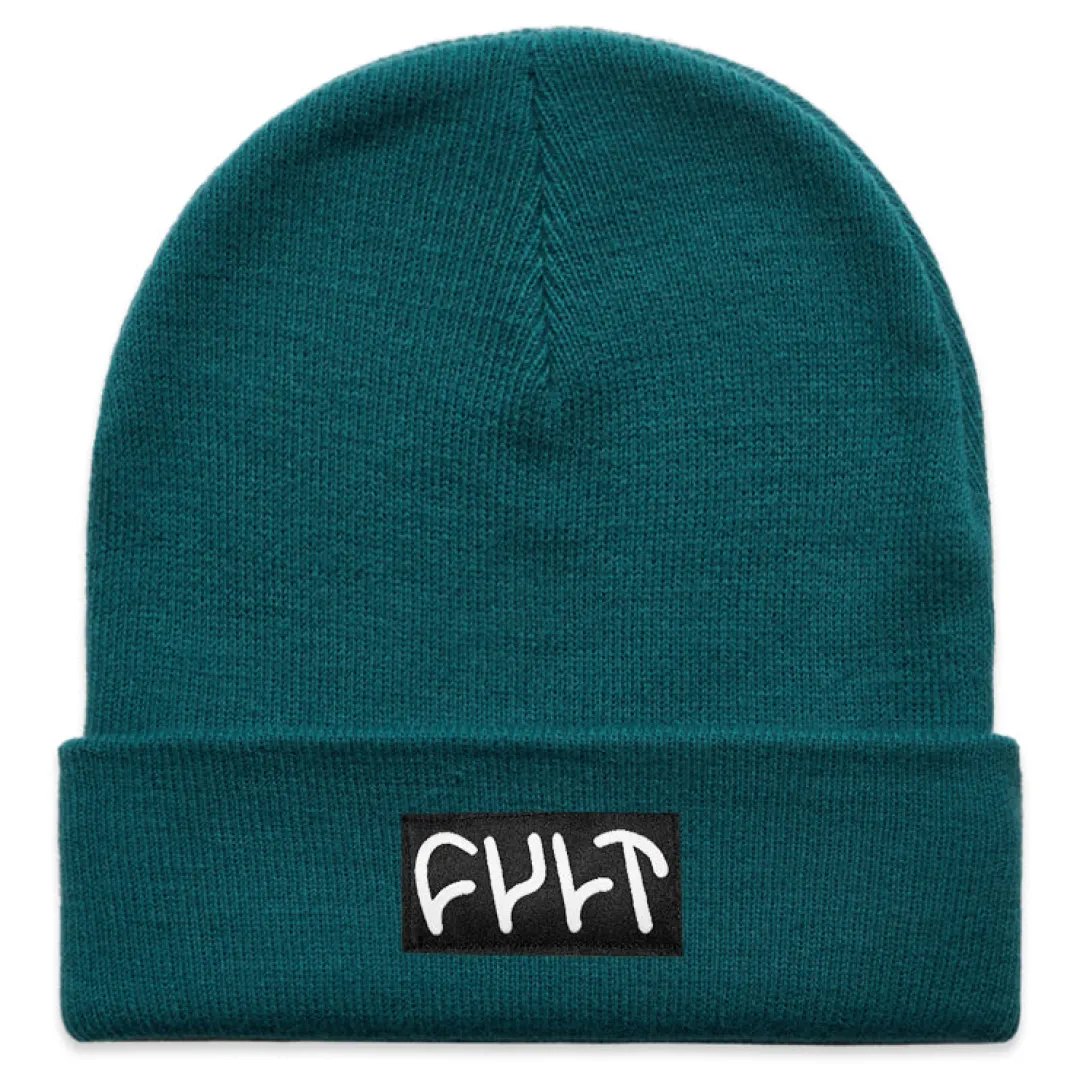 Cheap Witness Beanie / tight knit pacific green Hats